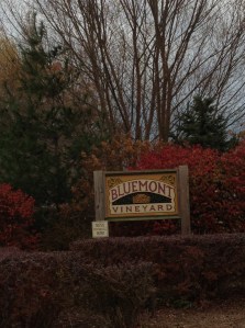 bluemont vineyards sign