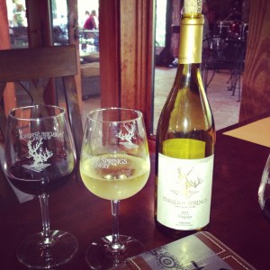 Paradise Springs wine glasses 1