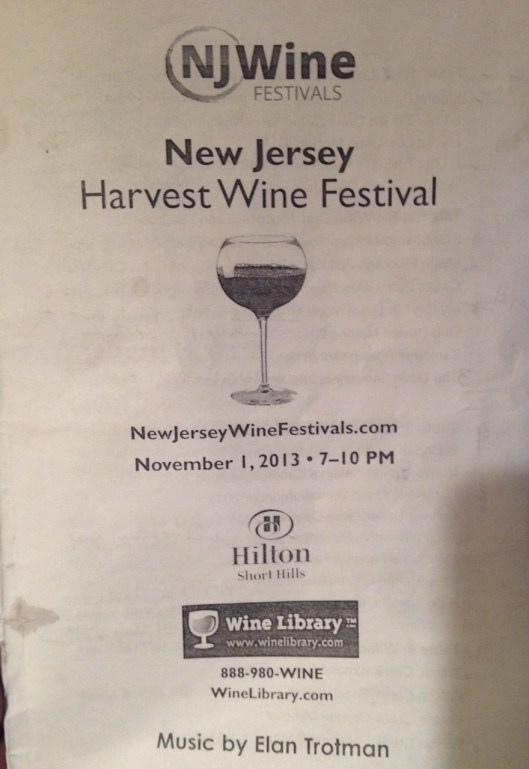 NJ wine festival 2013 pamphlet